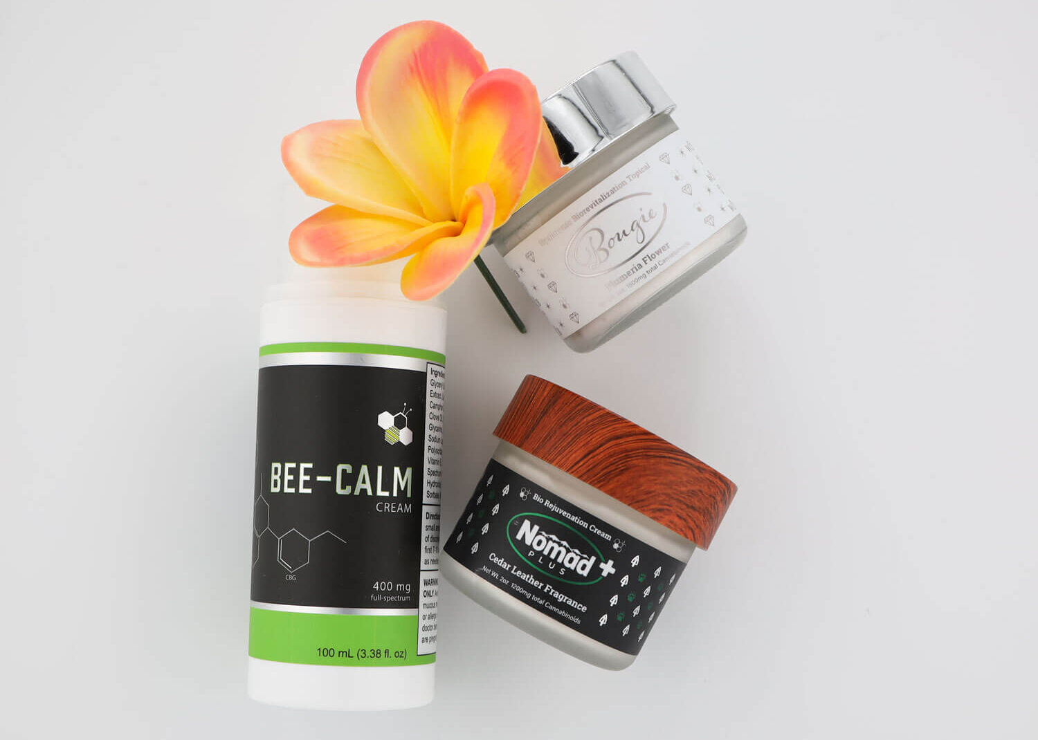 http://bee-calm,%20bougie,%20and%20nomad%20creams%20with%20a%20flower